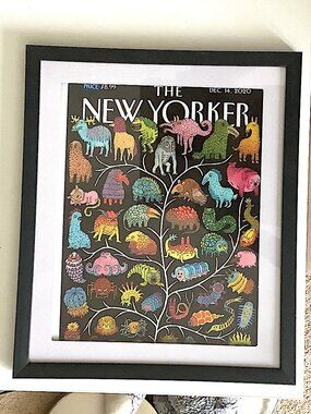 The New Yorker, framed magazine:  Dec. 14, 2020, "Tree of Life", by Edward Steed